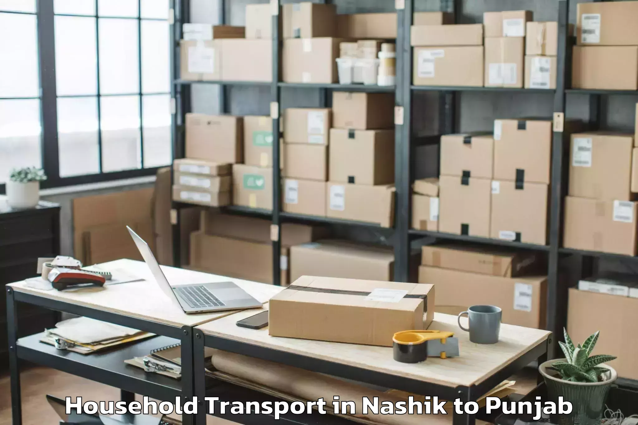 Professional Nashik to Fazilka Household Transport